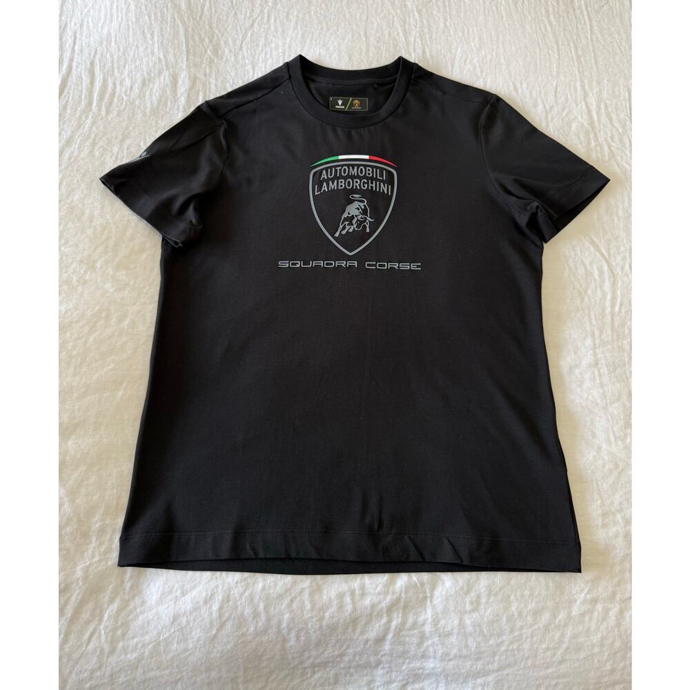 Lamborghini | Men's Large | Sportswear Large Shield Shirt Macron Squadra Corse